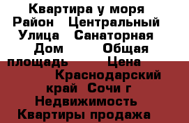 Квартира у моря › Район ­ Центральный › Улица ­ Санаторная › Дом ­ 48 › Общая площадь ­ 53 › Цена ­ 4 100 000 - Краснодарский край, Сочи г. Недвижимость » Квартиры продажа   